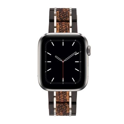 Ebony & Zebra Wooden Band for Apple Watch iWatch Series 5, 4, 3, 2, 1 $70.00