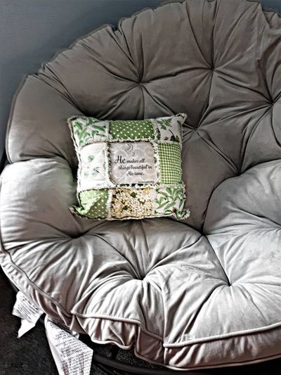 Green Accent Couch Pillow-Inspirational Verse Womens Gift-Decorative Floral Toss Pillow-Housewarming Throw Pillow Gift $45.00