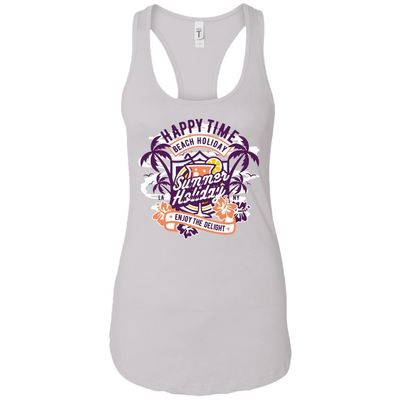 Happy Time - Happy Art - Women’s Racerback Tank Top $9.97