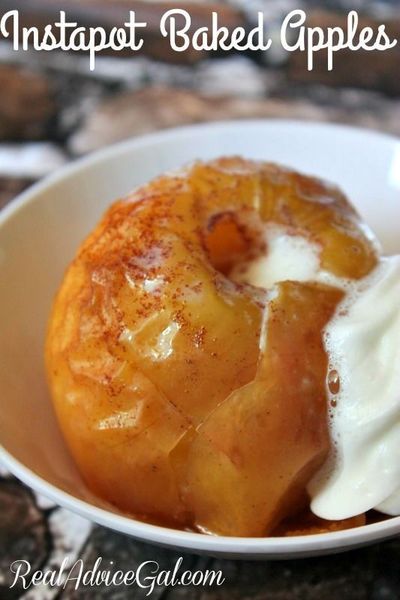 You only need 10 minutes to make this Instapot Baked Apples! It's the perfect dessert for a busy weeknight, just add a scoop of ice cream and enjoy!