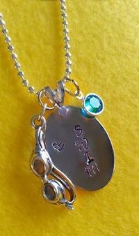 This cute hand-stamped SWIM necklace makes a perfect gift for that special swimmer in your life. My son wants to give one to his friend on his High School Girls Swim Team. It is definitely affordable, personalized and special. $24.99
