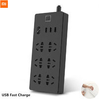 Youpin Smart Home 6 ports USB Wireless Power Socket Converter Adapter Patch Panel Overload Protection 750 Flame Retardant From Xiaomi System