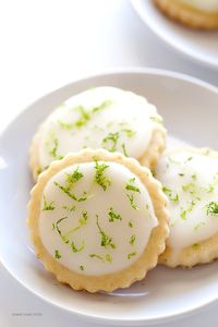 You will love this Coconut-Lime Shortbread Cookies Recipe! They are such a delight!!! Light. Buttery. Coconut-y. And lime-a-licious. :)