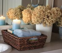 Bathroom staging: Love this whole website!