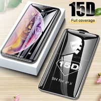 15D Protective Glass on the For iPhone 6 6s 7 8 plus XR X XS iPhone 11 Pro Max $8.99