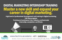 Start your career with Digital Marketing
Visit:https://www.techno.academy/en/digital-marketing/