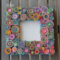 Make Rolled Paper Picture Frames