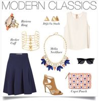 Tailored and elegant, we love how exciting jewelry lights up this classic outfit | All accessories Stella & Dot