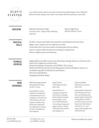 A Simple, Clean, and Professional Resume